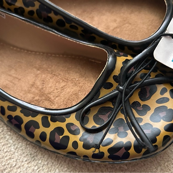 New Totes Waterproof Puddle Flats Rain Shoes SZ 11 - 11.5 Animal Print - Picture 3 of 7